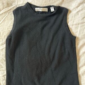 Valerie Stevens Classic Black Cashmere Tank